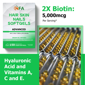 Gélules pour Cheveux, Peau et Ongles à Faible MOQ avec Biotine et Vitamine A – Complément pour des Cheveux Magnifiques, une Peau Saine et des Ongles Forts - Product Image 3