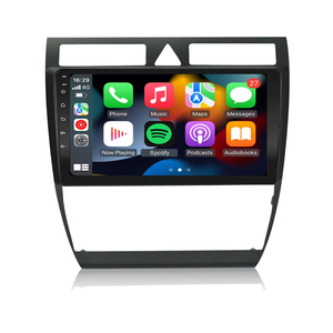 Radio Carplay Android para Auto, Estéreo para <span class=keywords><strong>Audi</strong></span> <span class=keywords><strong>A6</strong></span> <span class=keywords><strong>C5</strong></span> 1997-2004 S6 1999-2004, Carplay Android Auto, Pantalla Táctil de 9 Pulgadas, Navegación GPS - Product Image 1