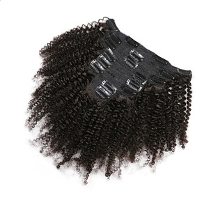 กิ๊บติดผมลูกไม้แบบ Afro Kinky Curly ทรงแอฟริกัน แบบพองฟู ขนาดเล็ก ชุด 8 ชิ้น <span class=keywords><strong>18</strong></span> ใบ  แบบ Remy Double Drawn และ Single Drawn - Product Image 3