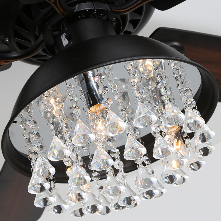 crystal chandelier ceiling fan