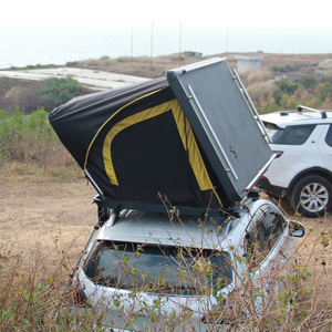 Tente de toit en aluminium imperméable Wild Road 4x4 tout-terrain avec ouverture automatique rapide à coque rigide >3000 mm, fond imperméable - Product Image 5