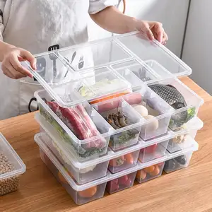 分体厨房保鲜盒冷藏食品储物盒透明储物盒盖