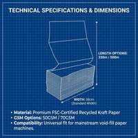 Papier Kraft Brun Premium Plié en Z, Emballage de Protection Biodégradable 70g/m2, Matériau Amortissant pour la Protection des Appareils Électroniques et des Articles en Verre