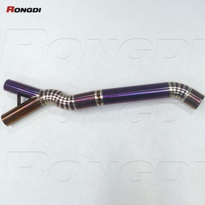 High Performance Titanium 3.5" Single Exhaust Midpipes for BMW M4 M3 G80 G82 G83 S58B30A 3.0T 2021-2024 - Product Image 3