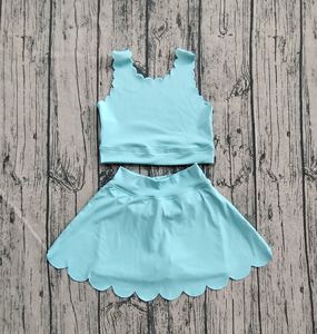 PAS de tarifs PM Me petites filles robe athlétique volants mignon enfants Yoga sport robe Shorts doublure <span class=keywords><strong>Tennis</strong></span> bébé vêtements tenues - Product Image 2