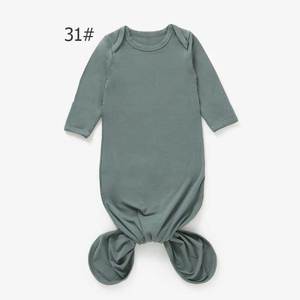 Bambou bébé grandir chemise de nuit nouveau-né mitaines enveloppe bébé sac de couchage - Product Image 3