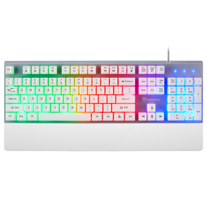 SHIPADOO 104-toetsen lay-out kleurrijk gaming-toetsenbord volledig gekleurd bloemmotief afneembare grote handsteun multi-kleur achtergrondverlichting GK60 - Product Image 1