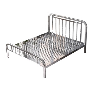 <span class=keywords><strong>Lit</strong></span> en acier inoxydable robuste de taille simple/double, anti-corrosion, <span class=keywords><strong>pour</strong></span> appartements locatifs, studios, dortoirs, auberges - Product Image 1