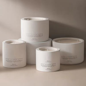 Vela de cerámica creativa al por mayor diseño de viento minimalista para aromaterapia para ocasiones navideñas y del Día del Padre - Product Image 2