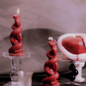 Vela aromática en forma de serpiente para interiores, segura para la piel, decoración para el hogar, regalo festivo - Product Image 6