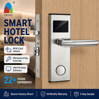 Cerradura Electrónica Inteligente con Tarjeta RFID para Hotel, Acabado Pulido, Duradera, Anti-Robo, Software Gratuito, Fácil Instalación para Puertas de Madera