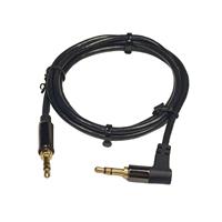 Cable AUX de 3.5mm Macho a Macho en Ángulo Recto, Cable de Audio Estéreo HiFi para Auto y Altavoces de Casa, Logotipo Personalizado, Venta al Por Mayor de Fábrica