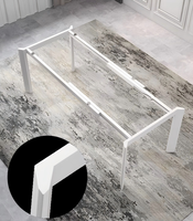 Pied de table extensible en alliage d'aluminium haut de gamme, robuste, pliable, support de table en métal, résistant à l'eau et à la rouille, pour hôtel
