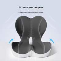 Coussin de siège en forme de L ergonomique en mousse à mémoire de forme pour voiture et chaise de bureau, soutien lombaire orthopédique pour soulager les maux de dos