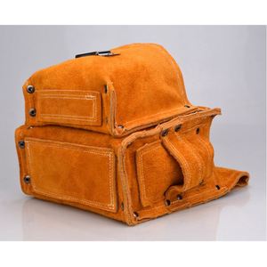 Genuine Full Grain Leather Heavy Duty Multi Pockets Construction Rig Carpenters <b>Tool</b> <b>Belt</b> Multifunctional Storage Bag - Product Image 4