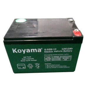 유지 보수 무료 배터리 12 볼트 딥 사이클 젤 배터리 6-dzm-12 12 v 12ah 자전거 배터리 - Product Image 1