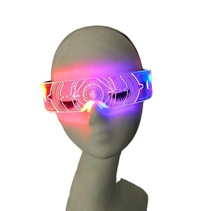 Gafas LED Iluminadas de Gran Tamaño con Marco Completo de Acrílico, Siete Colores, Control Dual, para Fiestas y Espectáculos Interstellar Dance - Product Image 5