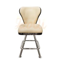K929 tabouret de Bar pivotant avec repose-pieds, Base en métal Durable à 4 pieds, Machine à sous, tabouret de Bar, Roulette, Poker, chaise de Casino