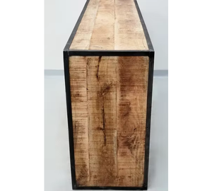 Aparador de madera maciza de lujo con diseño artístico tallado a mano y múltiples gabinetes para muebles de comedor - Product Image 2