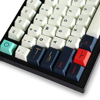 Cinq côtés Dye-Sub GMK Metropolis Keycaps Pbt 129 touches Cherry Profile Keycaps pour clavier mécanique 61/87/104/108 Mx Switch