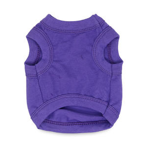 เสื้อผ้าสัตว์เลี้ยง เสื้อยืดเปล่า เสื้อกั๊กสำหรับลูกสุนัข เสื้อยืดแขนกุด เสื้อยืดธรรมดาสำหรับแมวและสุนัข เสื้อยืดสุนัขพิมพ์โลโก้ตามสั่ง - Product Image 3