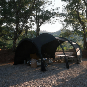 Carpa de camping familiar grande e impermeable con logotipo personalizado, de montaje rápido, para 4-6 personas, con doble capa y sistema de ventilación - Product Image 2