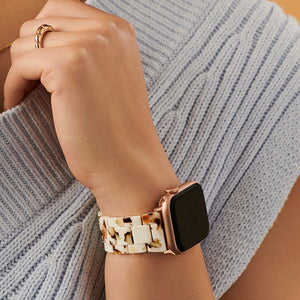 RYB 3 Link Femme Bracelet de montre en résine Polymère Bracelet de montre en plastique pour <span class=keywords><strong>Apple</strong></span> Watch Series 6 5 4 3 2 1 <span class=keywords><strong>SE</strong></span> 38/42/44 - Product Image 3