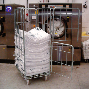Goede Kwaliteit Opslag Transport Metalen Commerciële Gaas Hotel Wasserij Trolley - Product Image 2