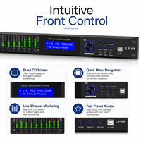 LB408 Construction métallique Connectivité XLR pour son surround, chant et karaoké Processeur audio DSP professionnel
