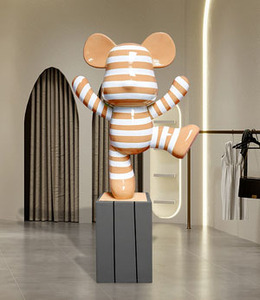 Modern Fiberglass <strong>Gummy</strong> <strong>Bear</strong> <strong>Statue</strong> for Living Room Decor Low MOQ Resin Crafts Sculpture - Product Image 3