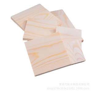 Tablas Cuadradas de Madera de Pino, Color Natural, Hechas a Mano, Suministros para Manualidades - Product Image 5