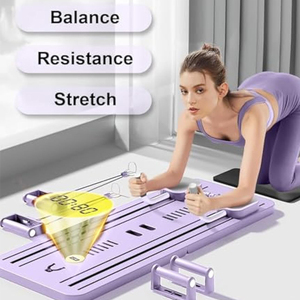 Mkas Multi-Purpose Foldable Pilates Reformer <strong>Board</strong> Set With Timer Pilates Equipment Ab Exercise for Home Reformer Pilates <strong>Board</strong> - Product Image 2