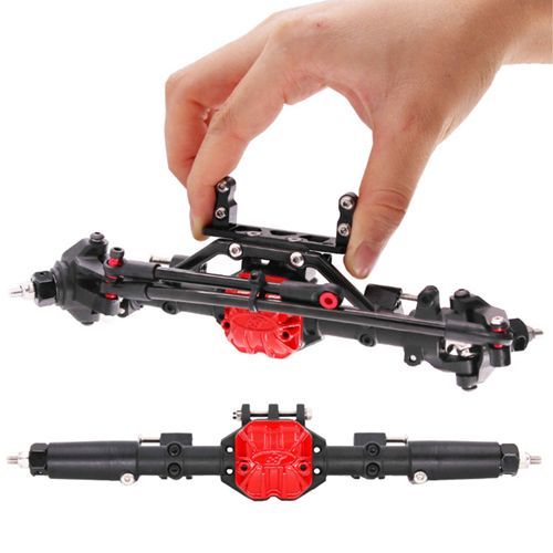 Metal Front Rear Straight Complete Axle for 1/10 Axial SCX10 II 90046 90047 D90 RC Crawler Car Upgrade Parts