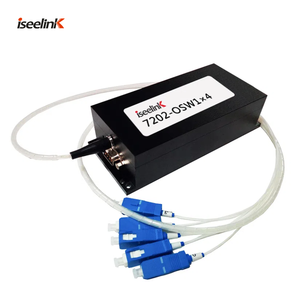 7202 sélecteur de route optique <span class=keywords><strong>OSW</strong></span> 1x4 commutateur optique 1-in-4-out Port série RS232FSW commutateur à fibre optique mécanique - Product Image 1