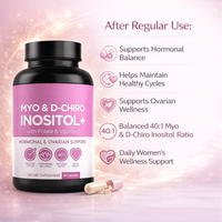 Fábrica OEM ODM, Cápsulas de Mioinositol, D-Chiroinositol y Folato, Suplemento Dietético, Marca Privada, Venta al Por Mayor, Fabricante a Granel