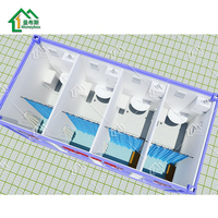 Système de module Flexible, modules de douche modulaires carrosserie, idéale pour chantier mobile