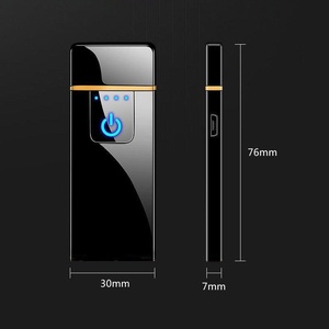 Đèn khò điện tử cảm ứng hai mặt, kim loại, không lửa, sạc lại được, dùng lại được, dùng cổng USB - Product Image 6