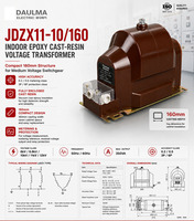 Transformateur de tension JDZX11-10/160 UNE10 12kV Classe pour spécifications de projet de poste de commutation