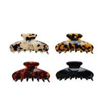 Pince à cheveux Linxi en acétate, élégante et chic, semi-fait main, pour femme, style Instagram, pince requin, pour la nuque, nouveau style, accessoire de coiffure haut de gamme
