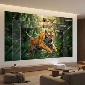 Aome Factory 2024 Nouveau projecteur LED mini portable intelligent Android OS 1080P Cinéma maison 4K Extérieur WiFi 3D - Product Image 3