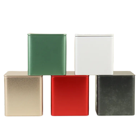 Boîte en fer blanc personnalisée OEM pour aliments (fruits à coque et noix), hermétique, vide, 85*85*85mm, en fer blanc