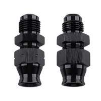 Raccord de réduction AN6 femelle à flare 5/16" 3/8" pour tube de carburant rigide, en alliage moulé, poli, classe 150