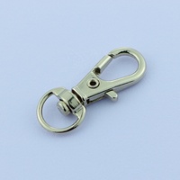Mousquetons pivotants en zinc avec anneau en D – Accessoires de porte-clés durables et sûrs pour sacs, bagages, laisses de chien, serrures TSA