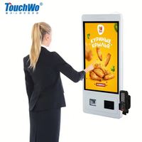 15.6 21.5 pouces écran tactile interactif PC Android support de bureau libre service commande paiement Terminal kiosque