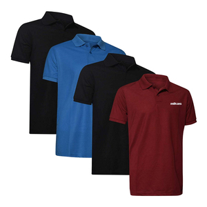 2024 New Fashion Style Quick Dry Solid Color Short Sleeve Printing Polo Shirt For Men - Product Image 1