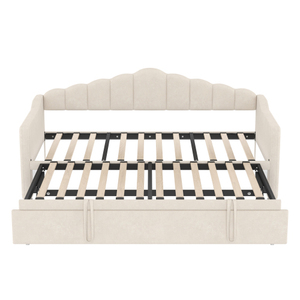 โซฟาเบดปรับนอนได้ขนาดทวิน หุ้มกำมะหยี่ พร้อมเตียงเสริมในตัว ช่องเสียบ USB สำหรับชาร์จไฟ เหมาะสำหรับห้องนั่งเล่น - Product Image 5