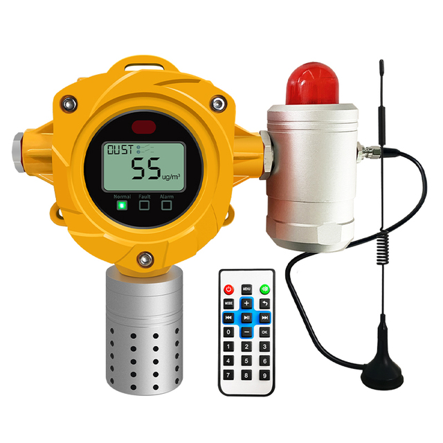 Wall-mounted Fixed PM 2.5 Detector Air Quality Monitor Dust Detector Industrial Dust Particles Monitor