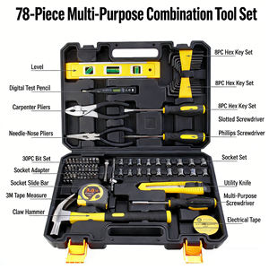 Juego <span class=keywords><strong>de</strong></span> <span class=keywords><strong>Herramientas</strong></span> Manuales Multiusos <span class=keywords><strong>de</strong></span> 38/108 Piezas <span class=keywords><strong>de</strong></span> Acero al Carbono, Destornillador, Llave Hexagonal, Estuche Rígido <span class=keywords><strong>para</strong></span> Reparaciones Domésticas y Automotrices - Product Image 3