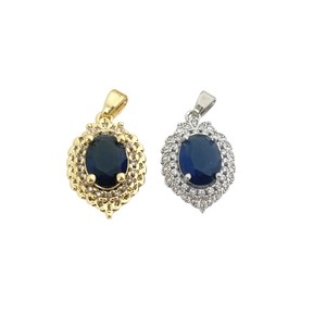 Pendentif en zircon rouge en forme de larme avec accents de diamants pour femmes, à porter au quotidien, origine Yiwu, pendentifs solitaires - Product Image 2