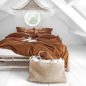 2024 उच्च गुणवत्ता वाले 100% लिनन ऑर्गेनिक गांजा बिस्तर सेट - Product Image 2